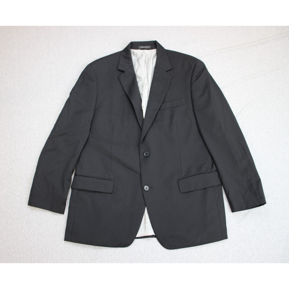 Michael Kors Blazer Mens 42R Black 2 Button Notch Lapel Single Breasted Formal
